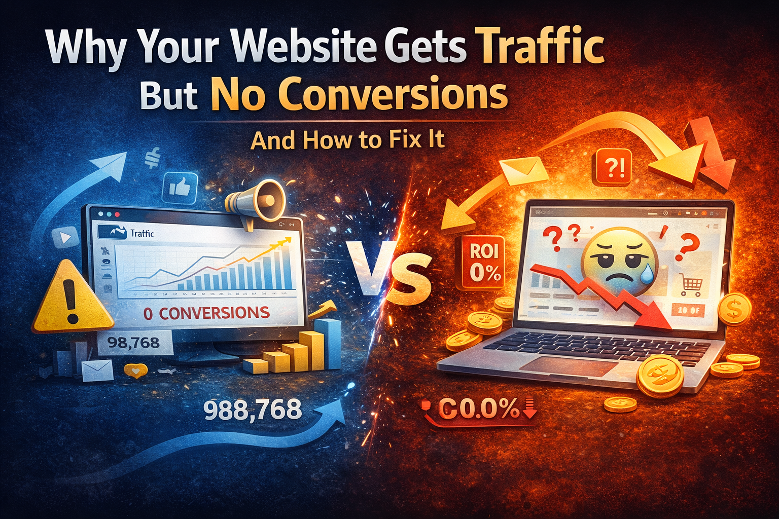 Why Your Website Gets Traffic But No Conversions (And How to Fix It)