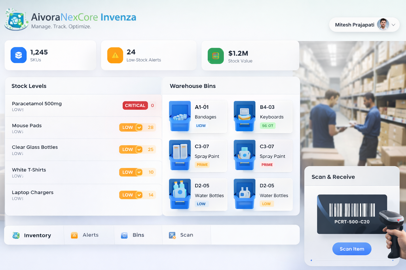 AivoraNexCore Invenza
